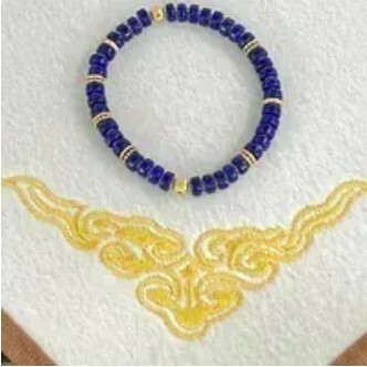 [S] GEMZ & CO ZBA SPECIAL ACCESSORIES ABACUS BRACELET, LAPIS LAZULI, Y169 (Y169)