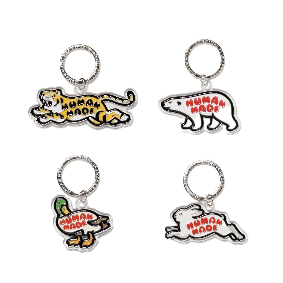 HUMAN MADE 店舗限定 ANIMAL KEYRING 5個セット 5個セット HUMAN MADE 店舗限定 ANIMAL KEYRING
