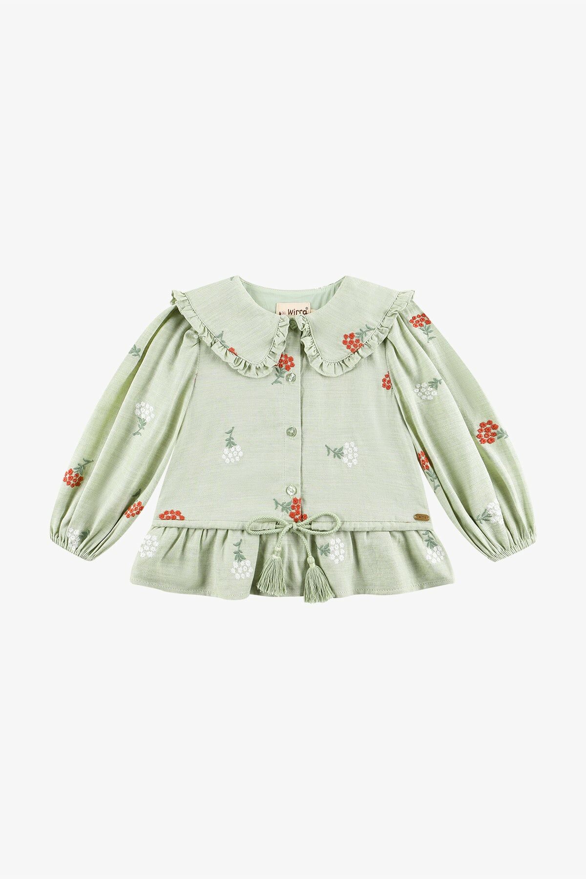 WirraWirra▪︎長袖繡花襯衫 Long Sleeve Embroidered Blouse