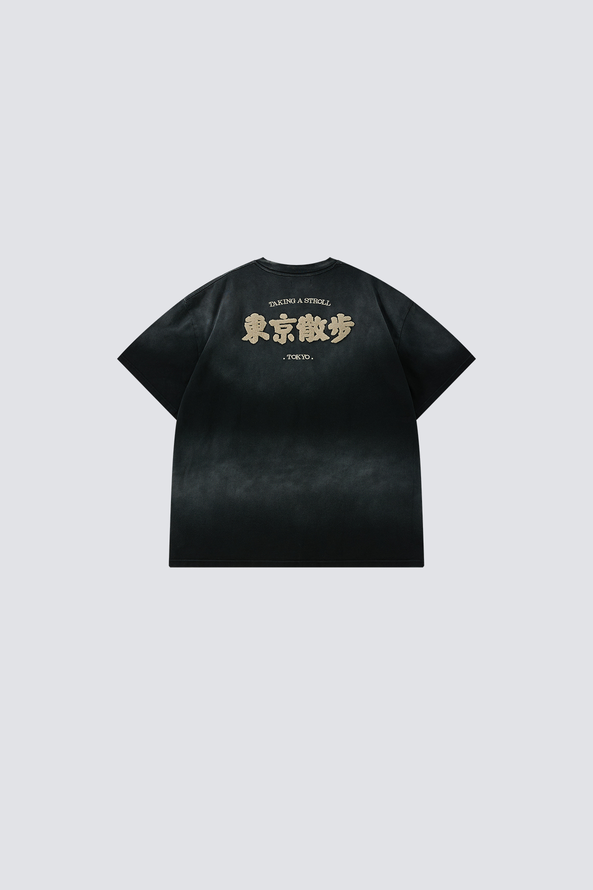 Strolling in Tokyo Washed T-Shirt｜Black｜Hong Kong Original Design