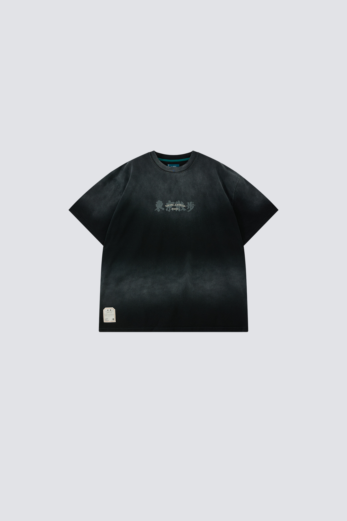 Strolling in Tokyo Washed T-Shirt｜Black｜Hong Kong Original Design