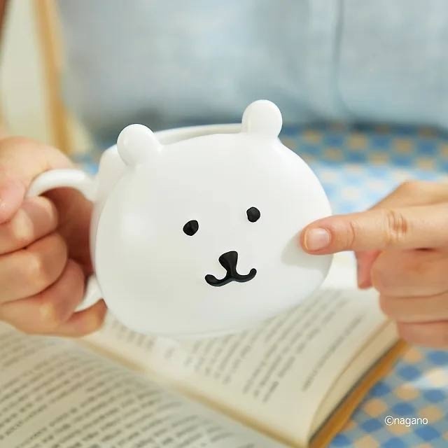 現貨｜韓國限定 白熊 400ml造型馬克杯 Face Mug