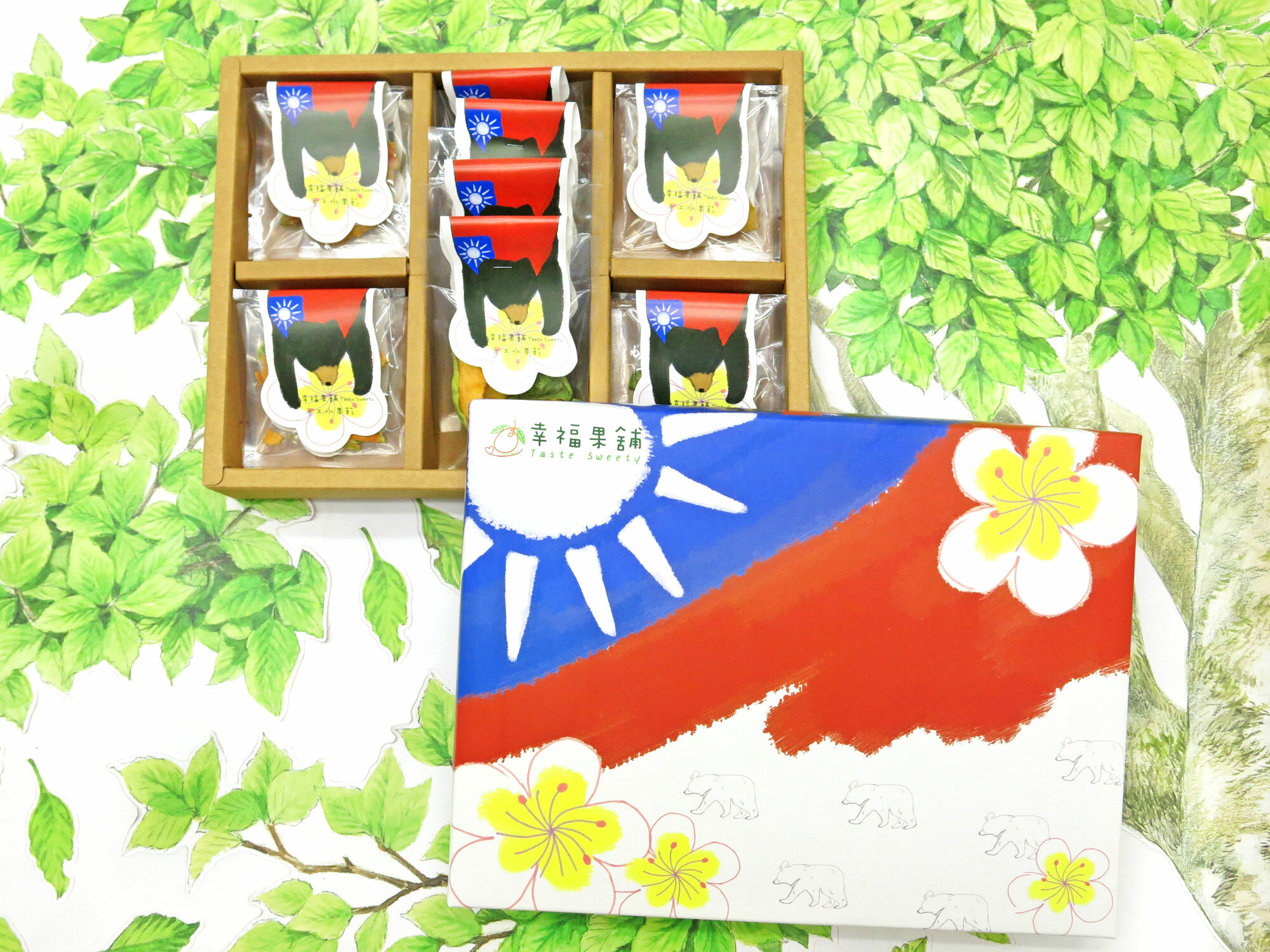 國旗熊水果乾禮盒5格(16入/22入)