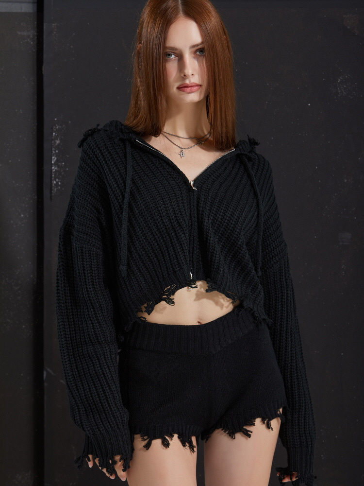 [GATELESS] HOOD KNIT