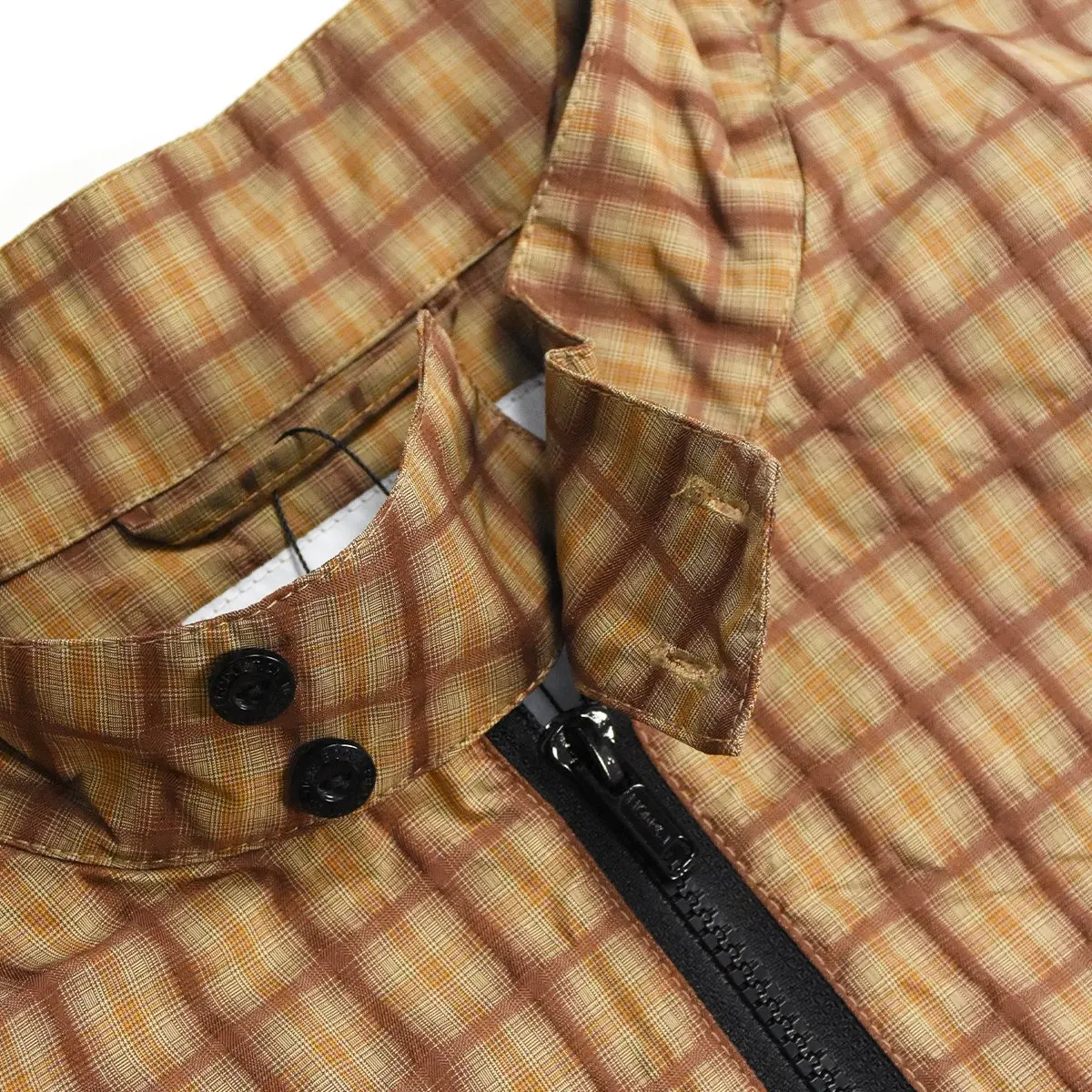 TIGHTBOOTH - PLAID LIGHT SWING TOP / BROWN