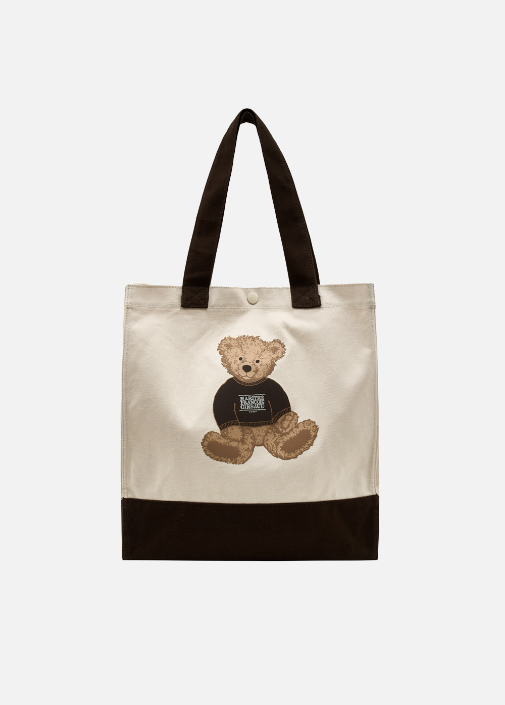☆Marithe + Francois Girbaud☆ DOODLE BEAR BIG SHOPPER BAG b Marithe Francois Girbaud DOODLE BEAR BIG SHOPPER BAG br