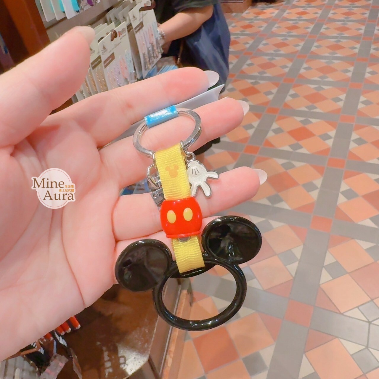 (現貨) 米奇 Mickey 電車 拉環 造型 鑰匙圈 吊飾 -香港迪士尼樂園