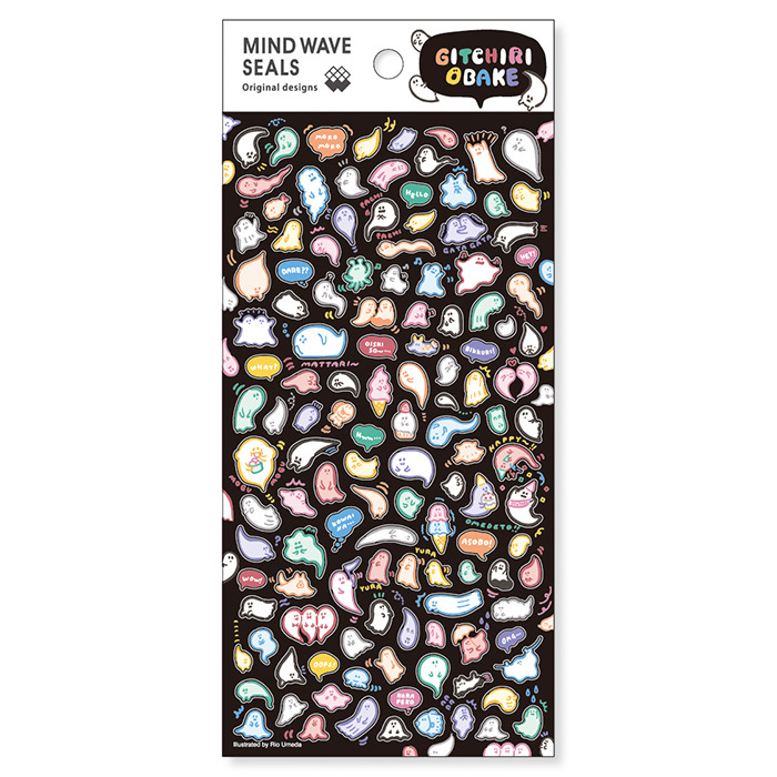 幽靈鬼鬼 seals 迷你透明貼紙｜日本Mind Wave