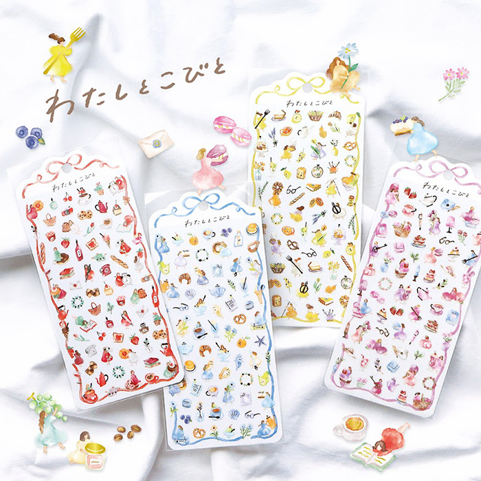 我與小矮人 燙金透明貼紙｜日本Mind Wave