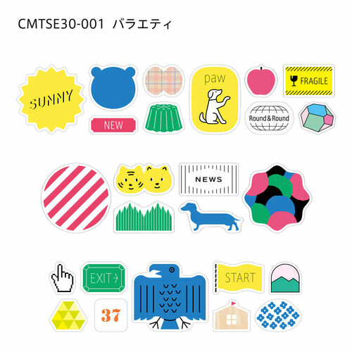 多用途（軋型貼紙卷）Soda透明PET膠帶 寬30MM ｜KING JIM