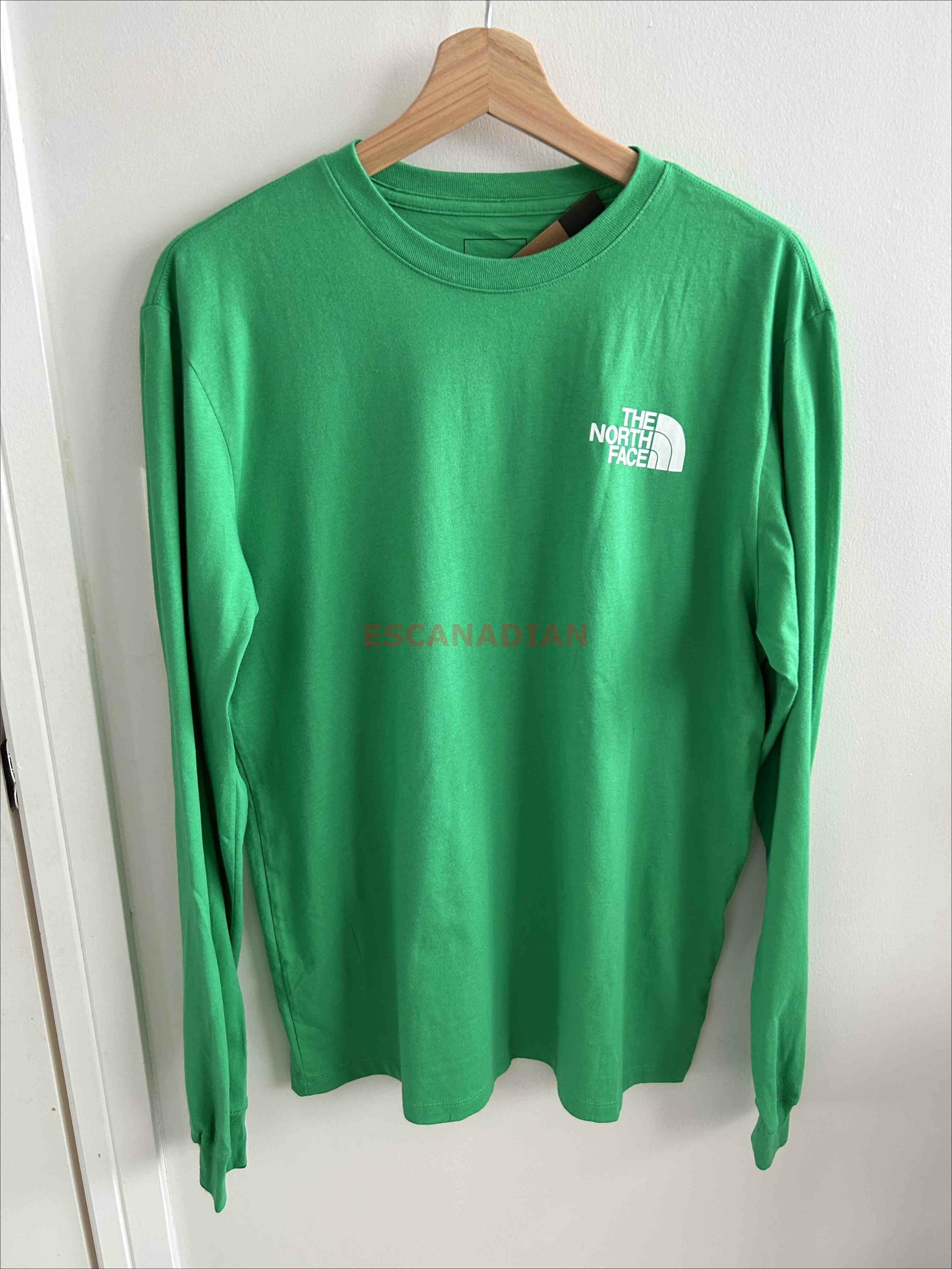 THE NORTH FACE 男大人 山脈圖案 長TEE (前小後山脈)