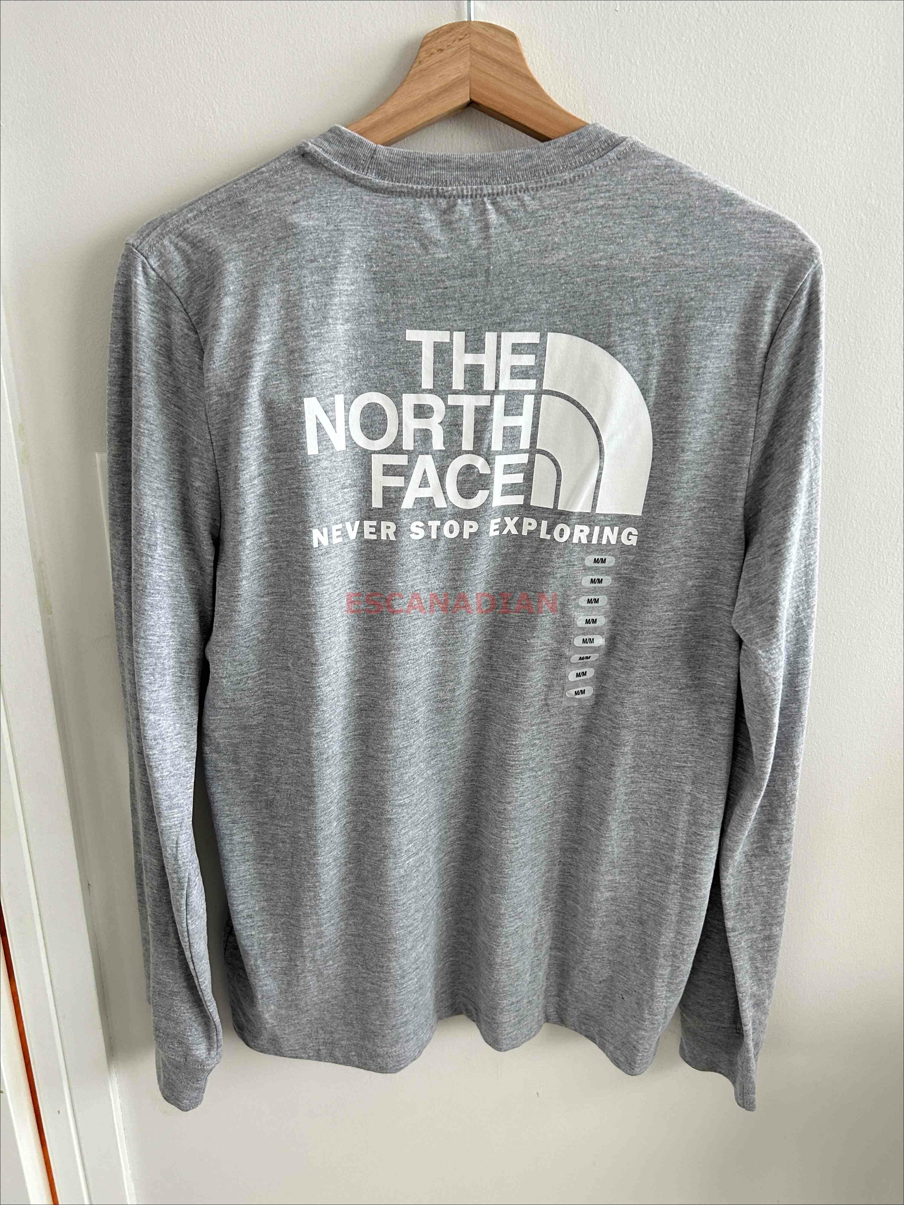 THE NORTH FACE 女大人 雙面LOGO 長TEE (前小後大)