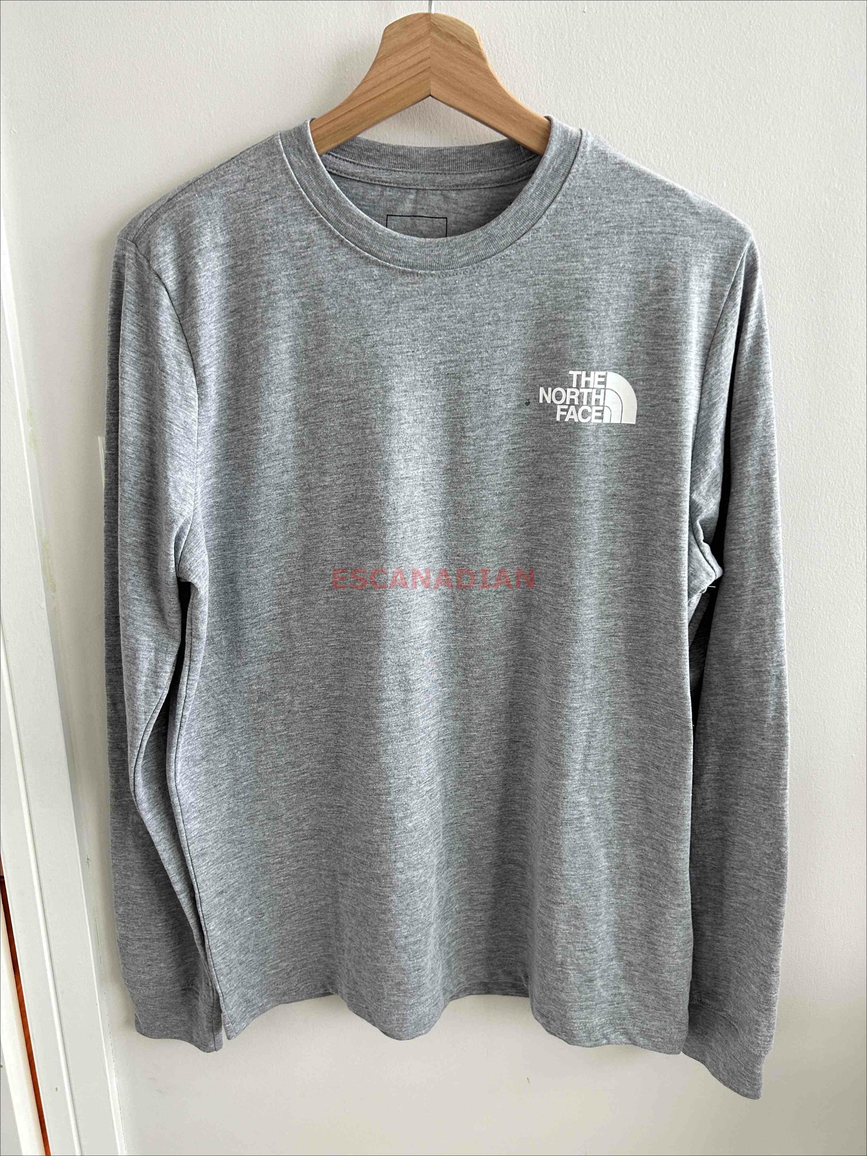 THE NORTH FACE 女大人 雙面LOGO 長TEE (前小後大)