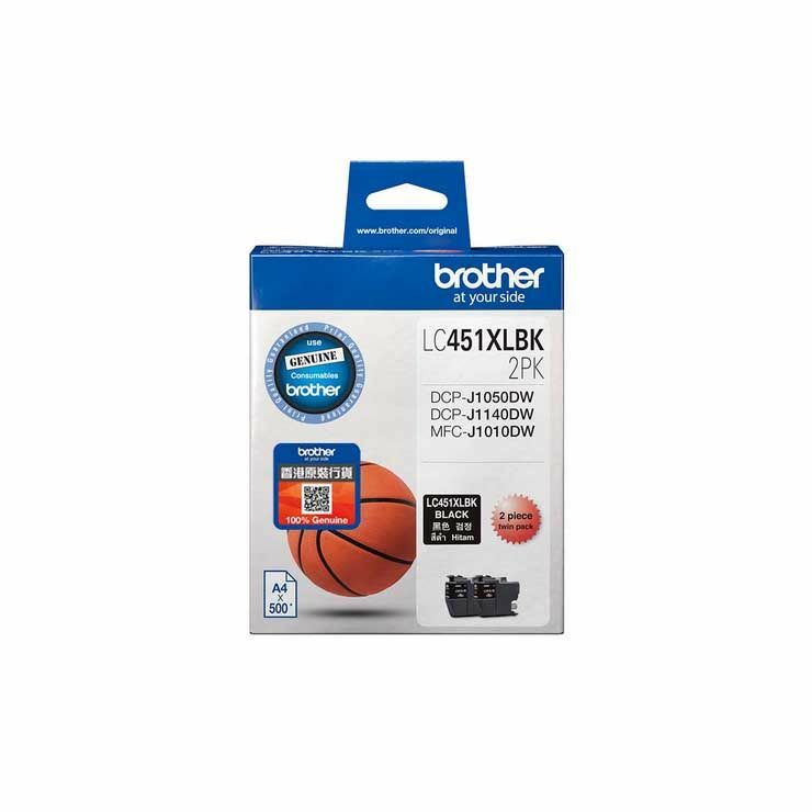 Brother LC451XLBK 2PK 高容量黑色墨盒 (2個裝)
