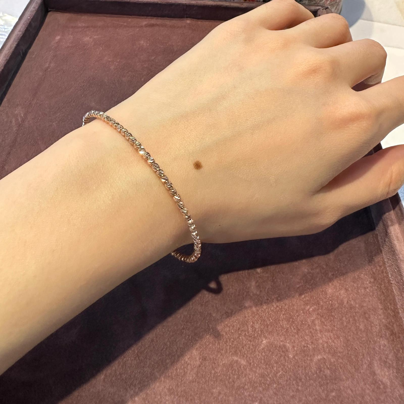 RL012 536518 18K 玫瑰金色 手鈪 3.60g 45x57cm