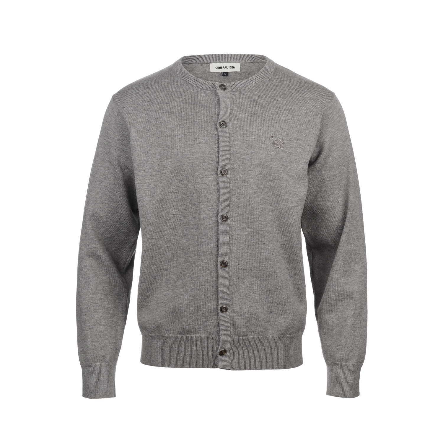 [GENERAL IDEA] MAN ESSENTIAL BASIC ROUND CARDIGAN