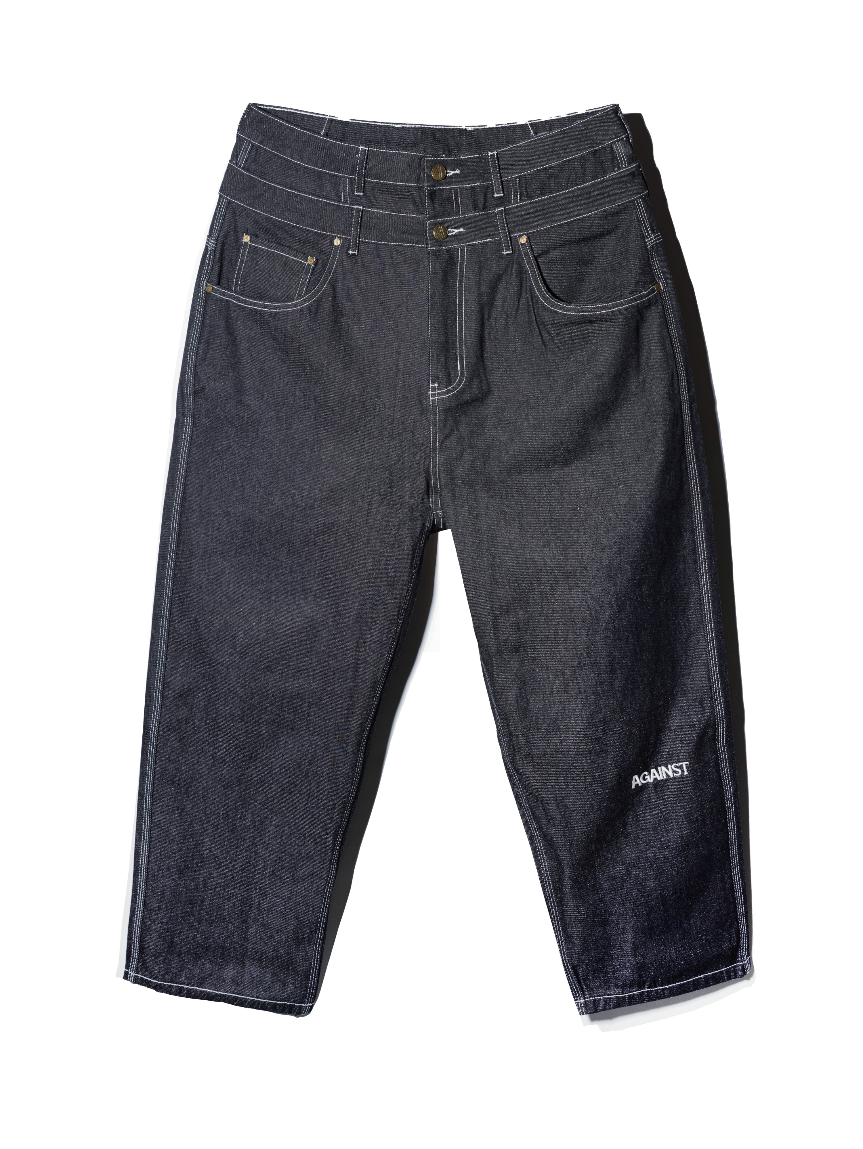 AGAINST DOUBLE WAISTED JEANS