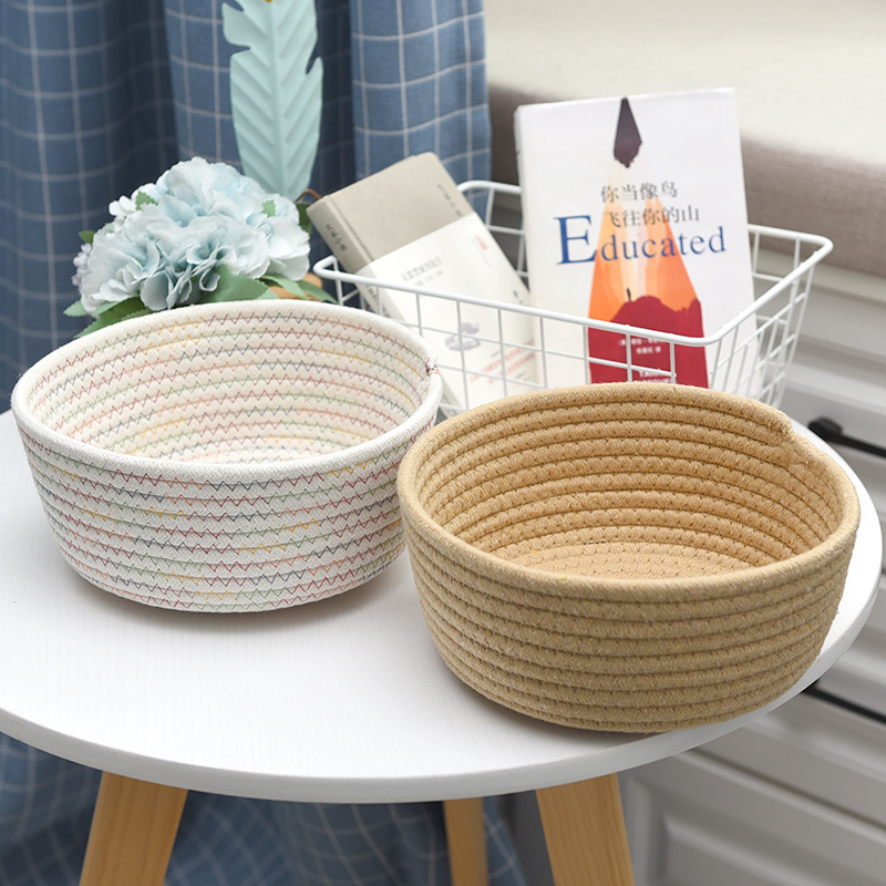《1007》桌面編織收納儲物籃