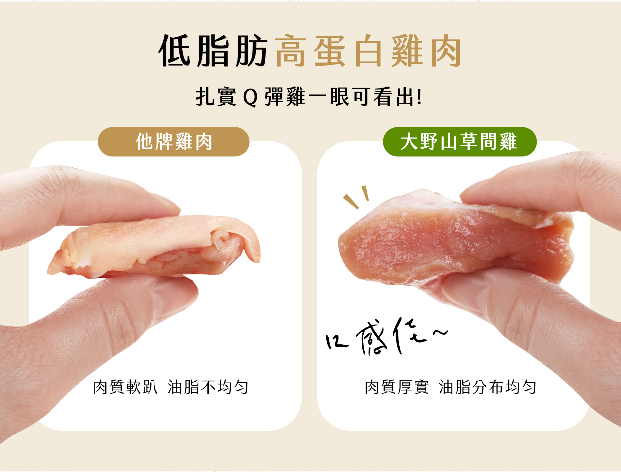 低脂肪高蛋白雞肉