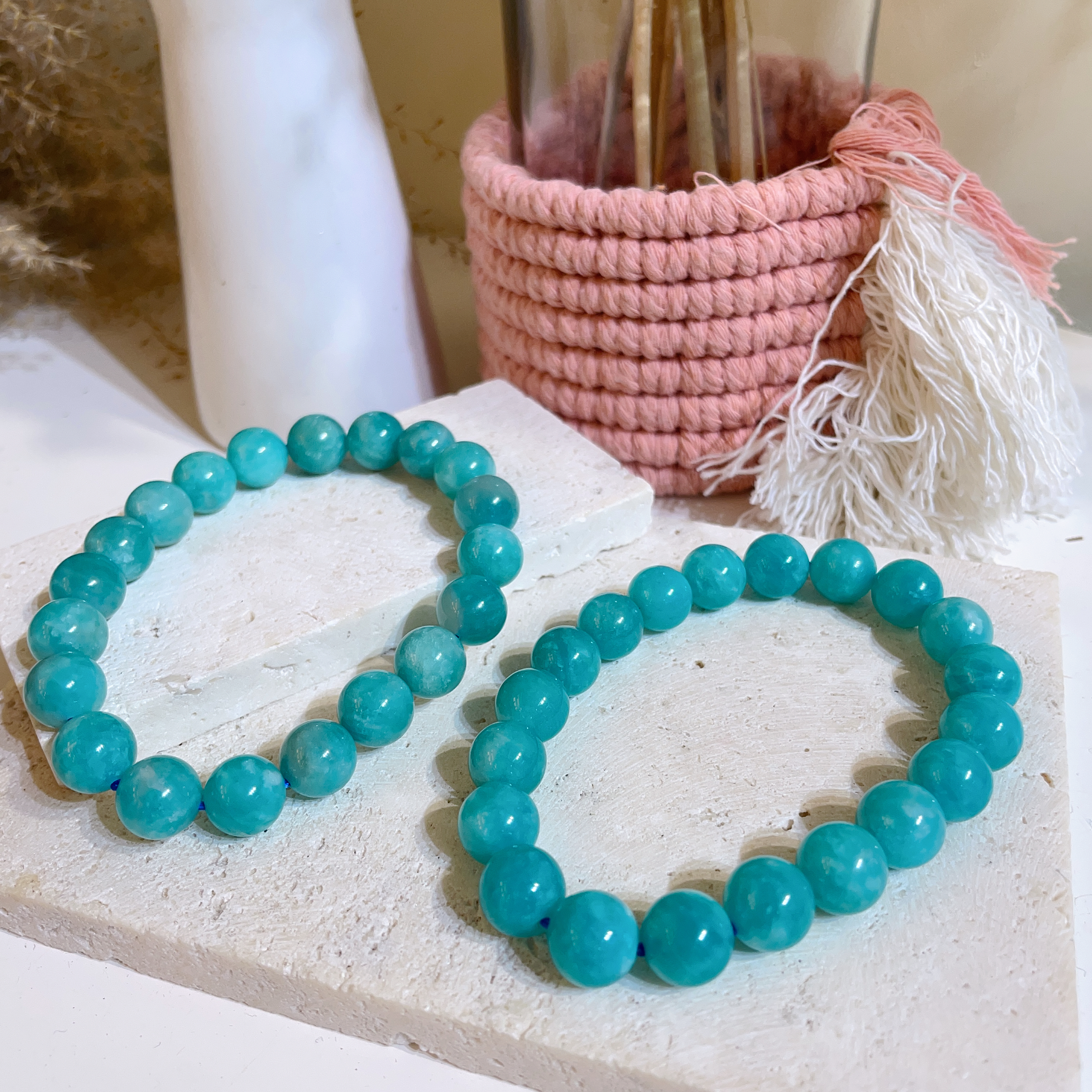 斑馬紋天河石手串 10mm