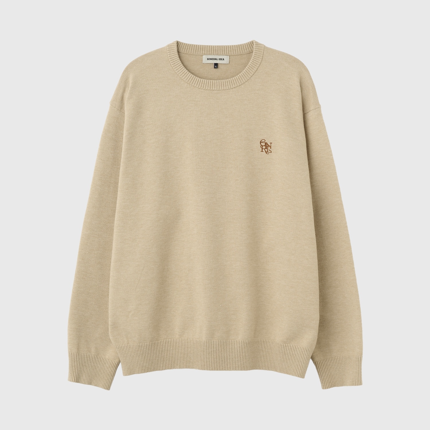 GENERAL IDEA] MAN ESSENTIAL CREWNECK PULLOVER