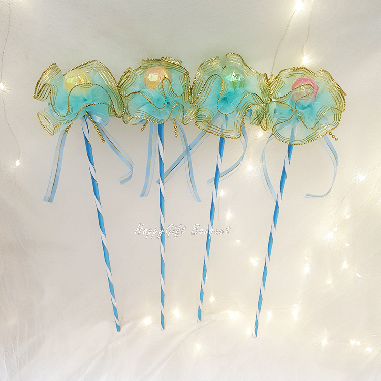 單支棒棒糖花束,單支棒棒糖花棒,棒棒糖雙層拉花棒,Single lollipop bouquet, single lollipop flower stick, double-layer lollipop flower stick