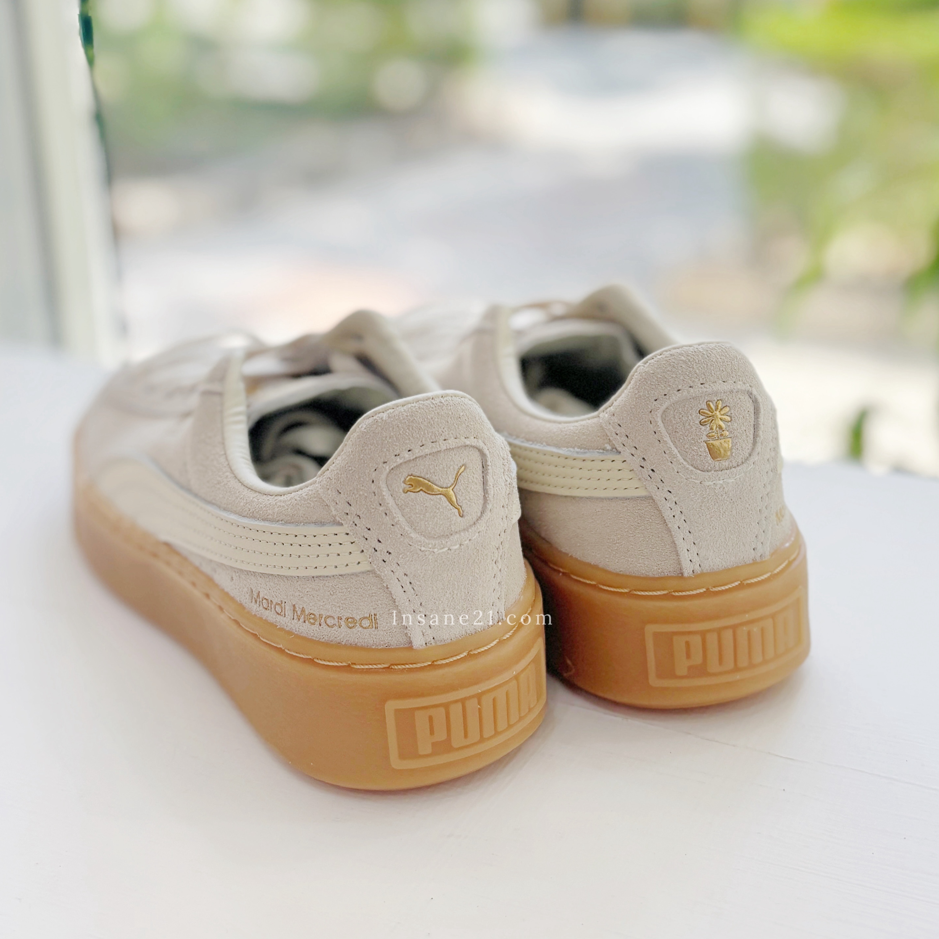人気 ☆PUMA X MARDI MERCREDI☆SUEDE PLATFORM 📢 รับพรี PUMA x Mardi Mercredi Suede Platform - IVORY