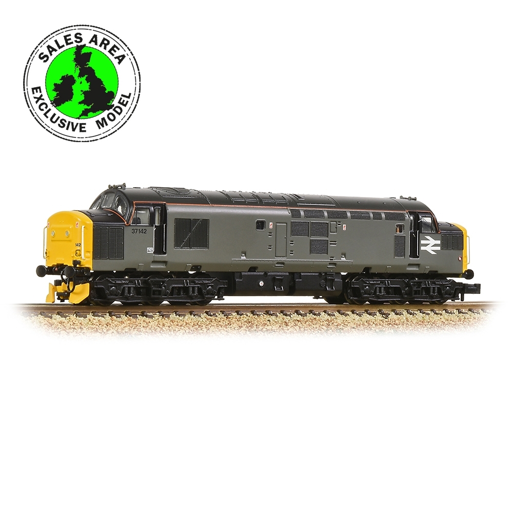 Graham Farish 371-466DB N Scale Class 37/0 Centre Headcode 37142 BR Engineers Grey