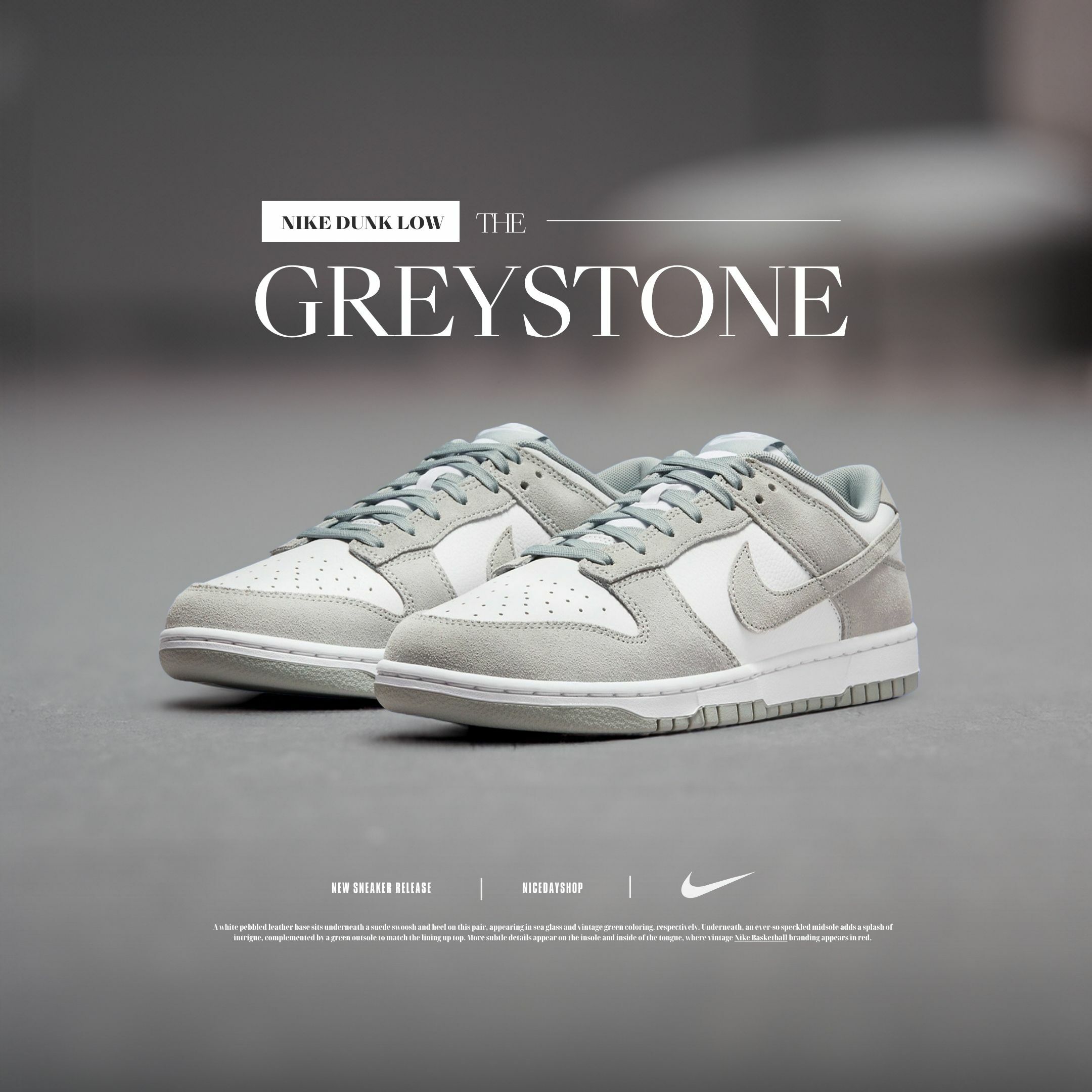 NICEDAY 代購 Nike Dunk Low 灰白 麂皮 特殊款 男女尺寸 FQ8249-101