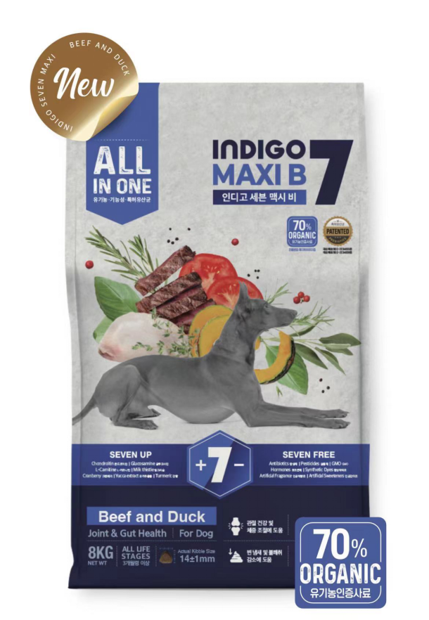 Indigo 中大型犬專用 - 牛肉+鴨肉增強機能配方 8kg
