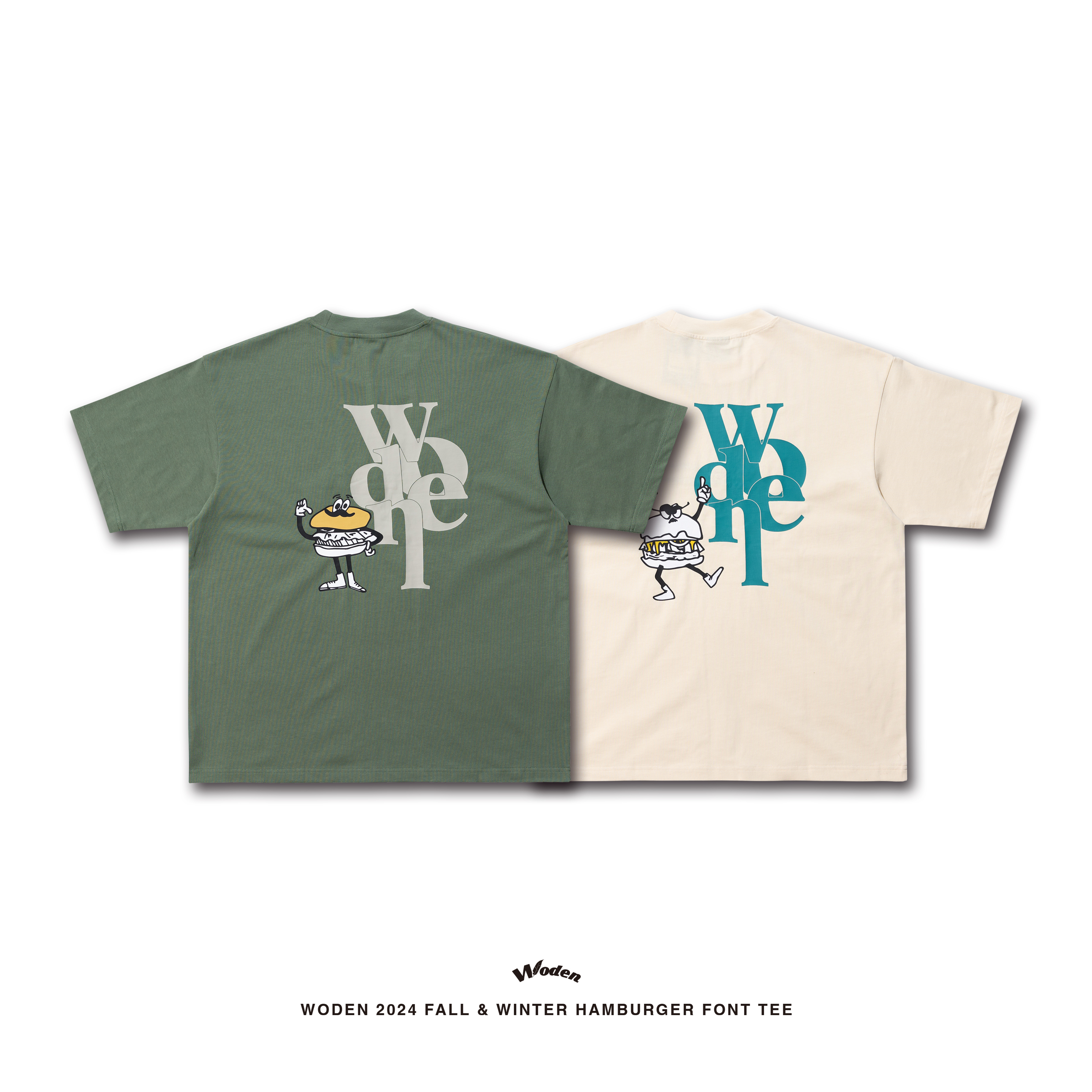 Woden Hamburger Font Tee