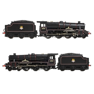 Graham Farish 372-136A N Scale LMS 5MT 'Black 5' 45407 'The Lancashire Fusilier' BR Lined Black (E/E)