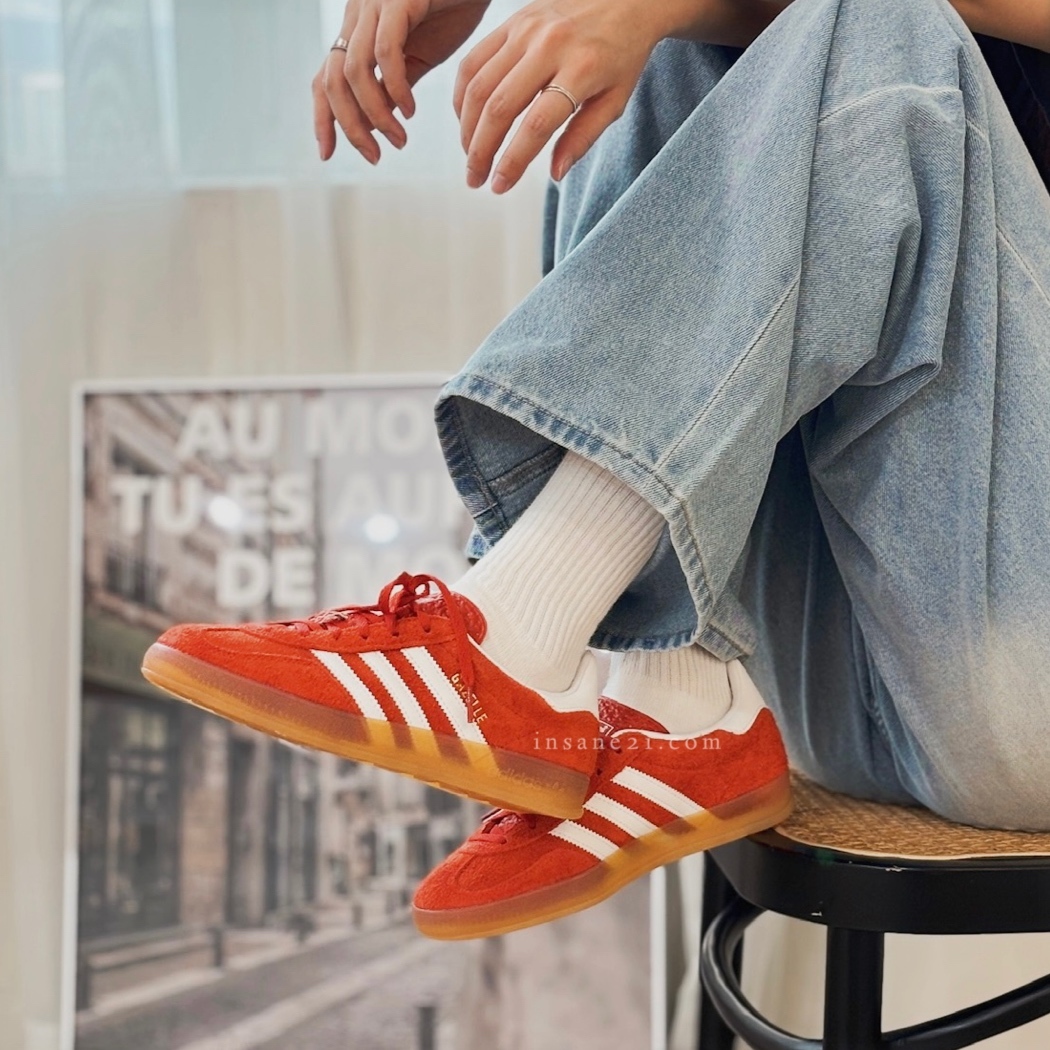 ADIDAS GAZELLE INDOOR 復古 橘紅 焦糖底 女鞋 休閒鞋 HQ8718