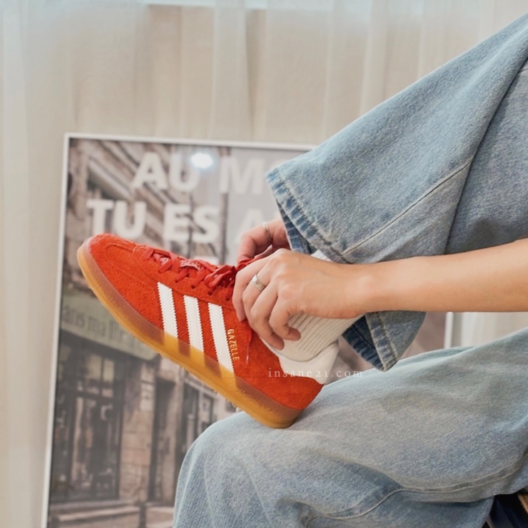 ADIDAS GAZELLE INDOOR 復古 橘紅 焦糖底 女鞋 休閒鞋 HQ8718