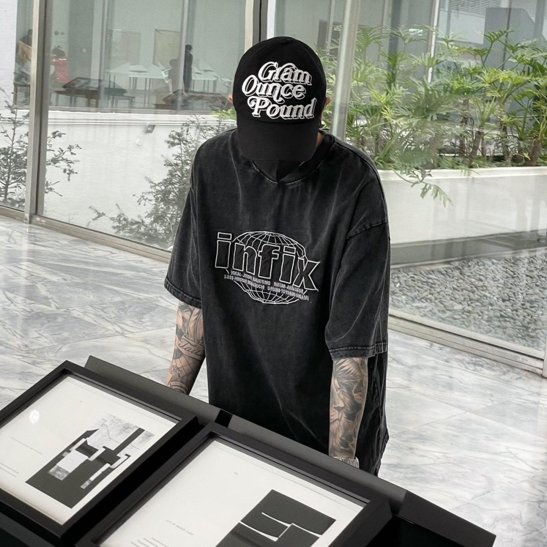 (GOAL) KC54  INFIX 貼布 電繡 水洗 短T