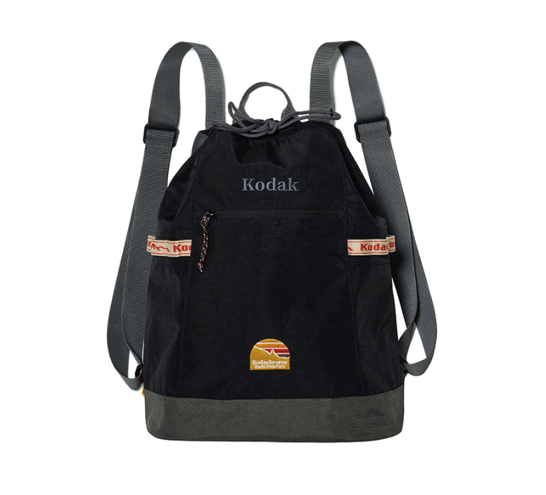 【現貨】Kodak 柯達 復古拼色 束口袋 後背包 水桶包 K4343LBG11