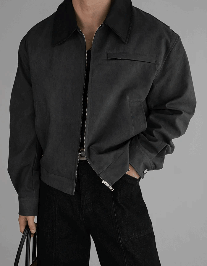 Elan 撞色領夾克外套