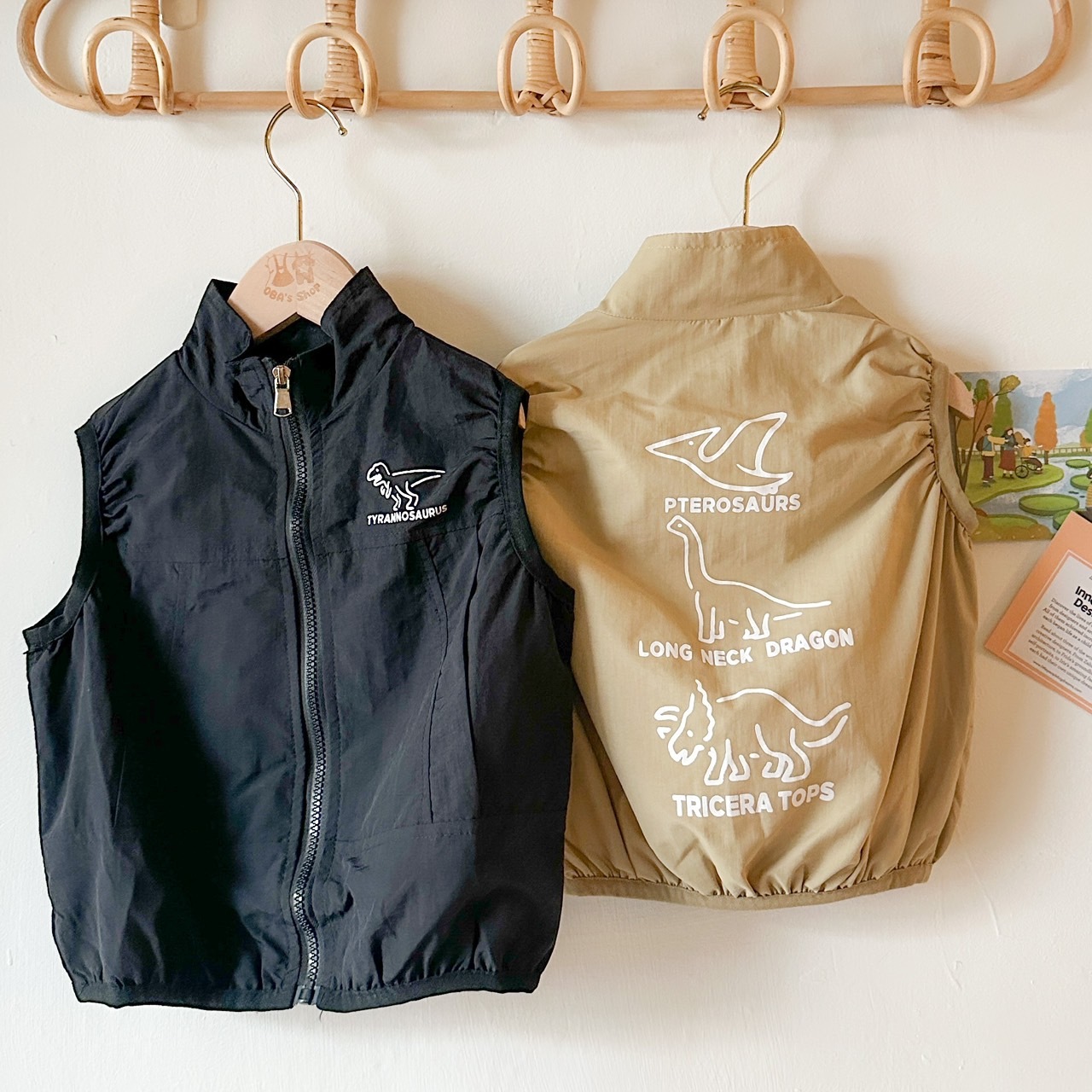 【限量】立領恐龍防風背心