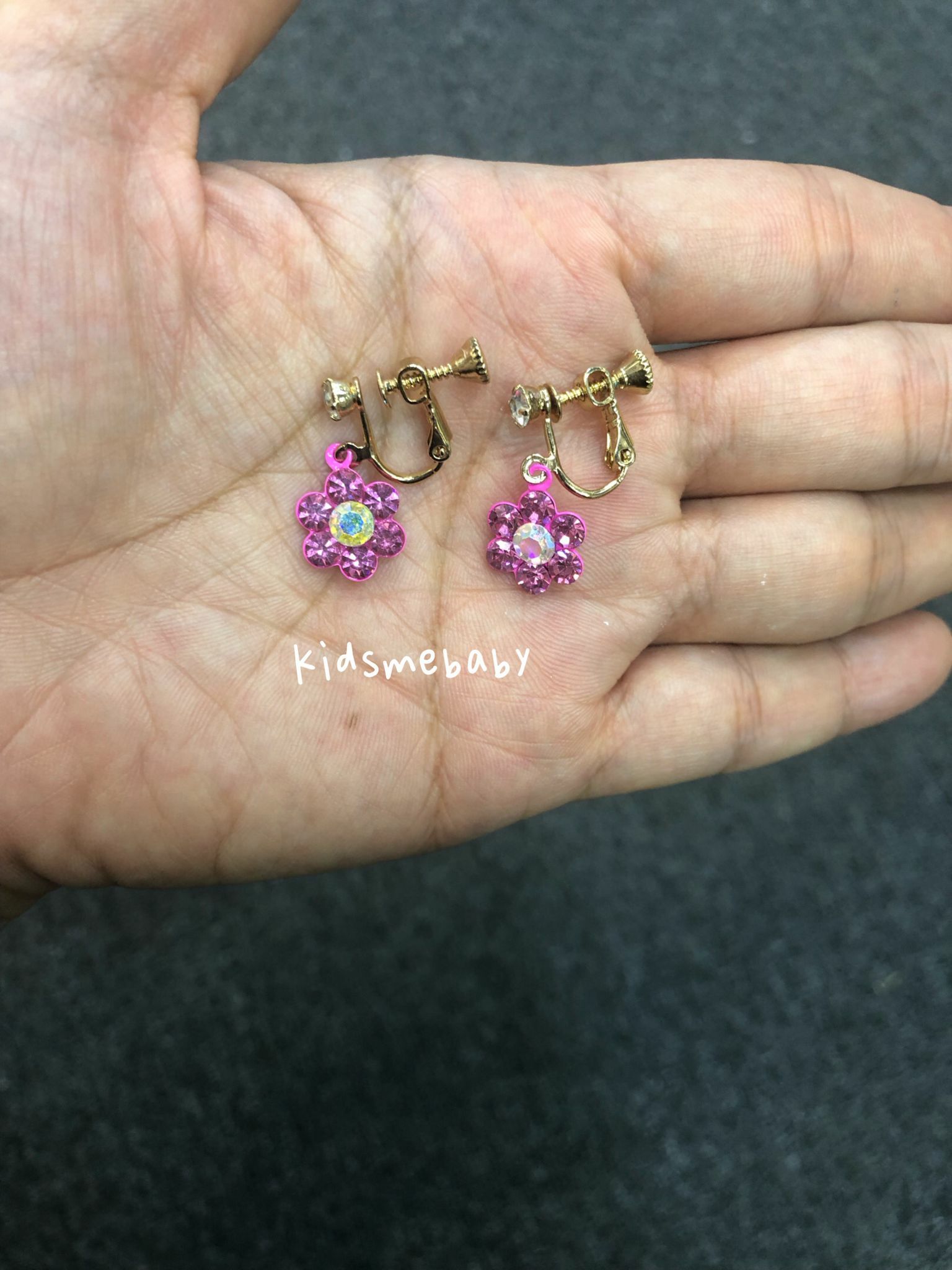 韓國制 閃閃夾耳耳環