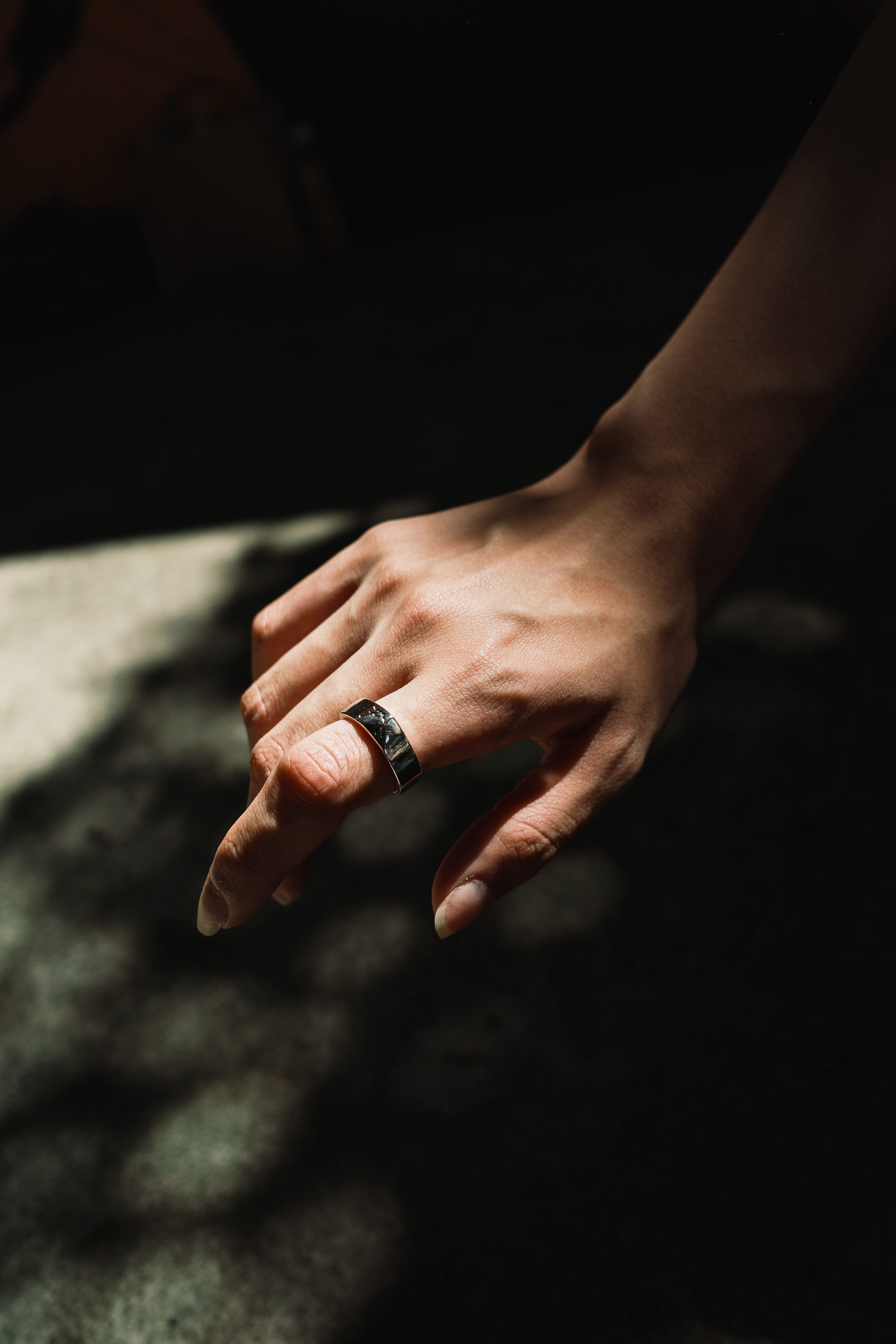 『Always_Good』裂痕 電鍍 銅戒