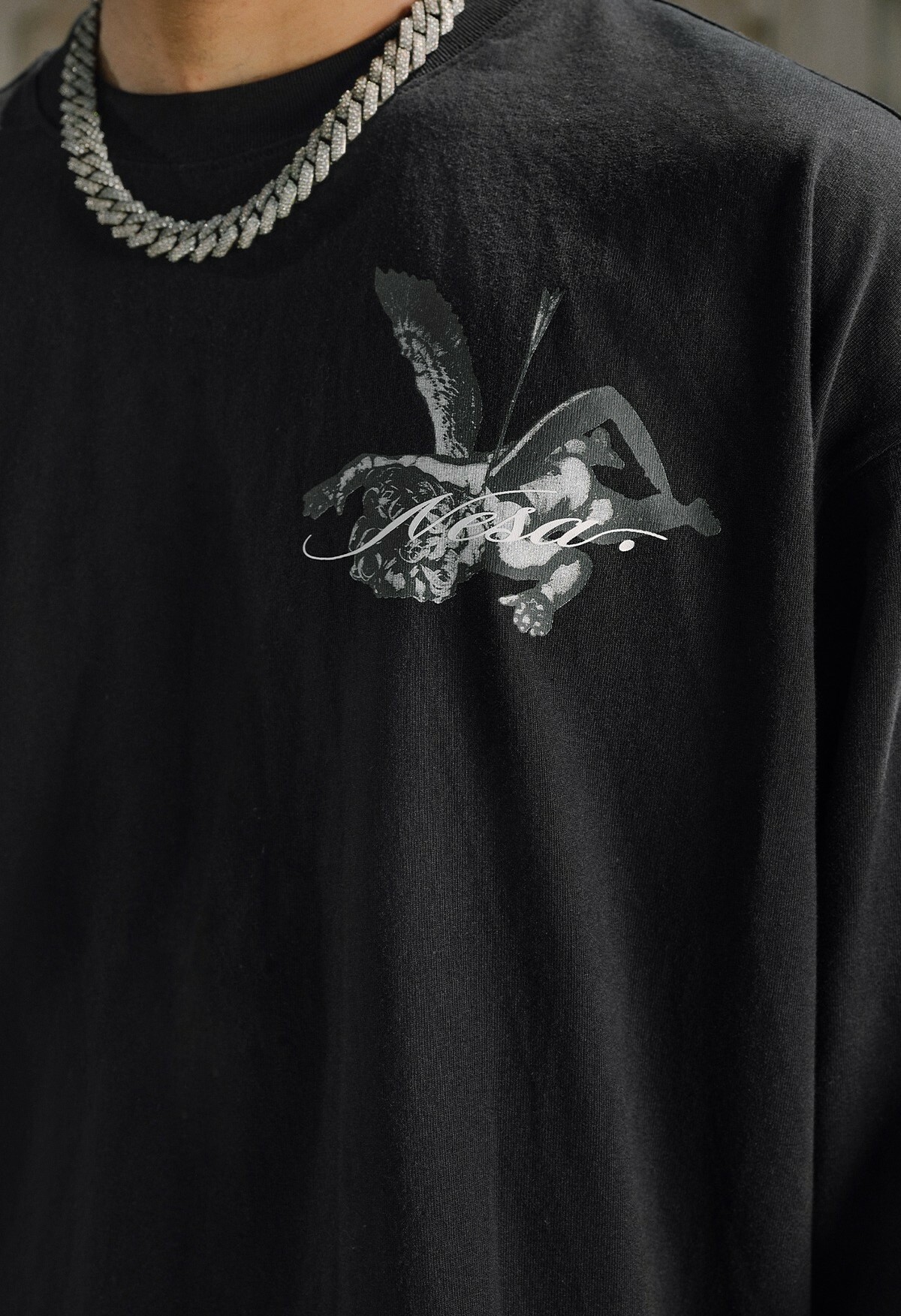 STK SmallTownKid  天使雕像 薄長袖