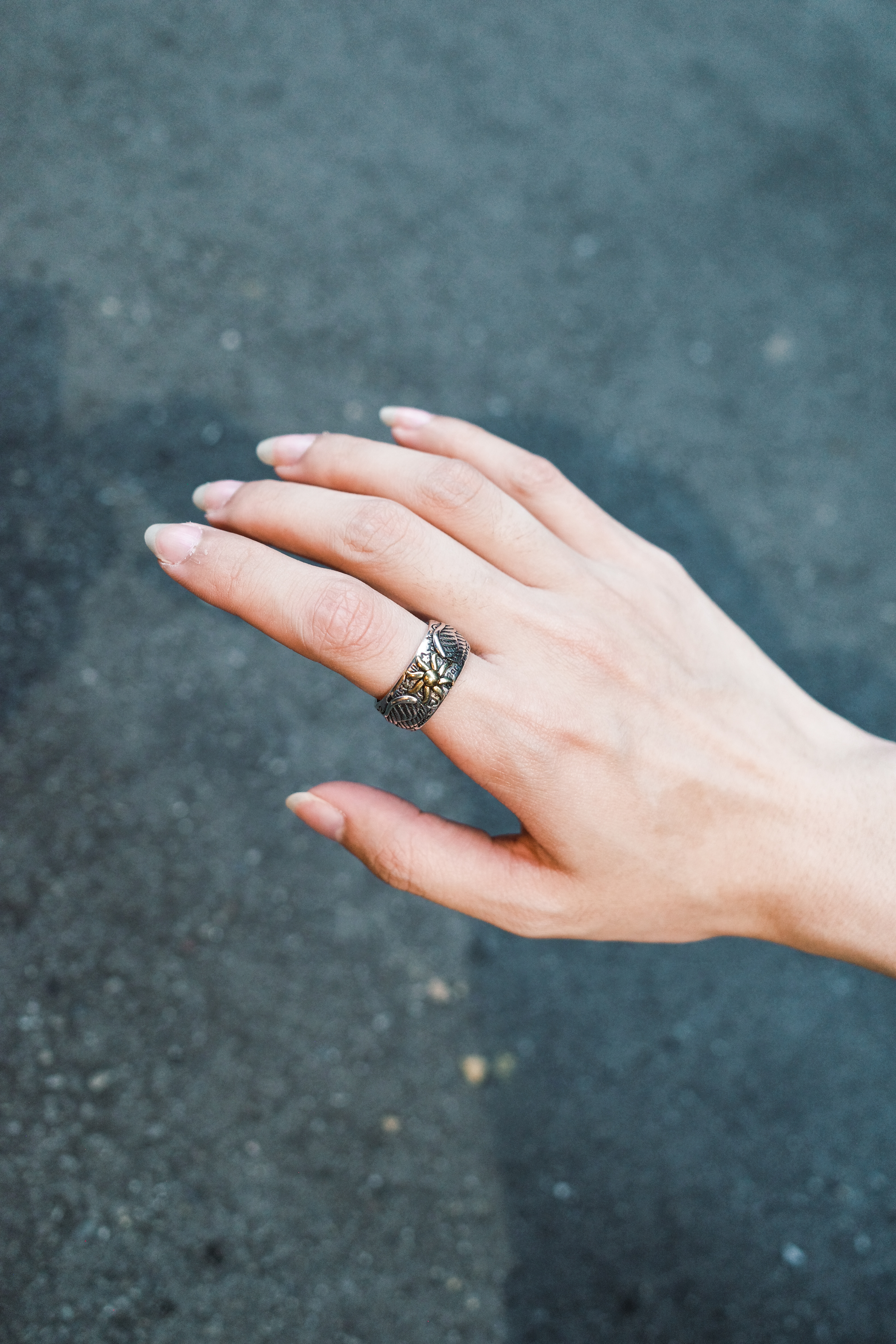 『Always_Good』太陽花 電鍍 銅戒