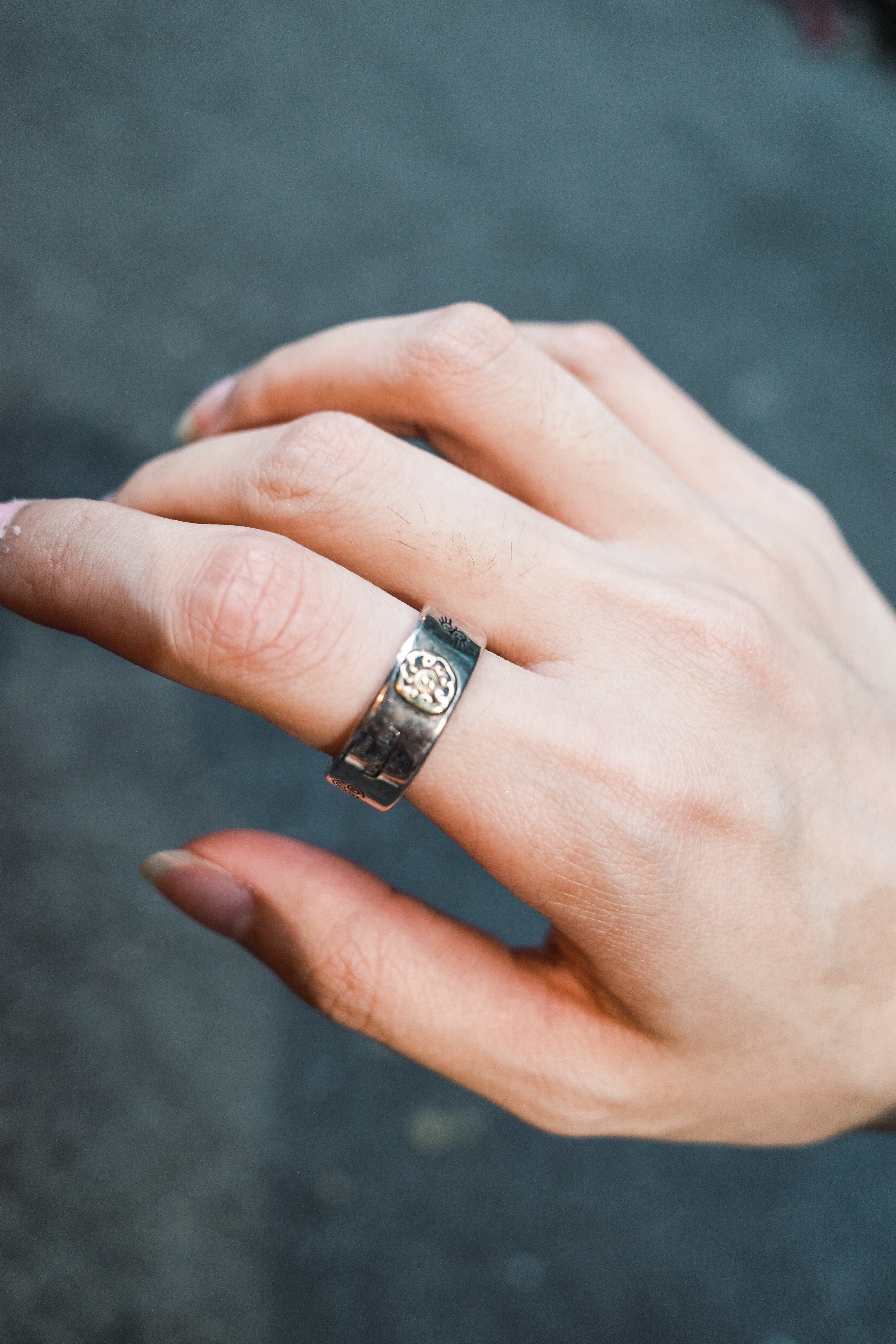 『Always_Good』太陽圖騰 電鍍 銅戒