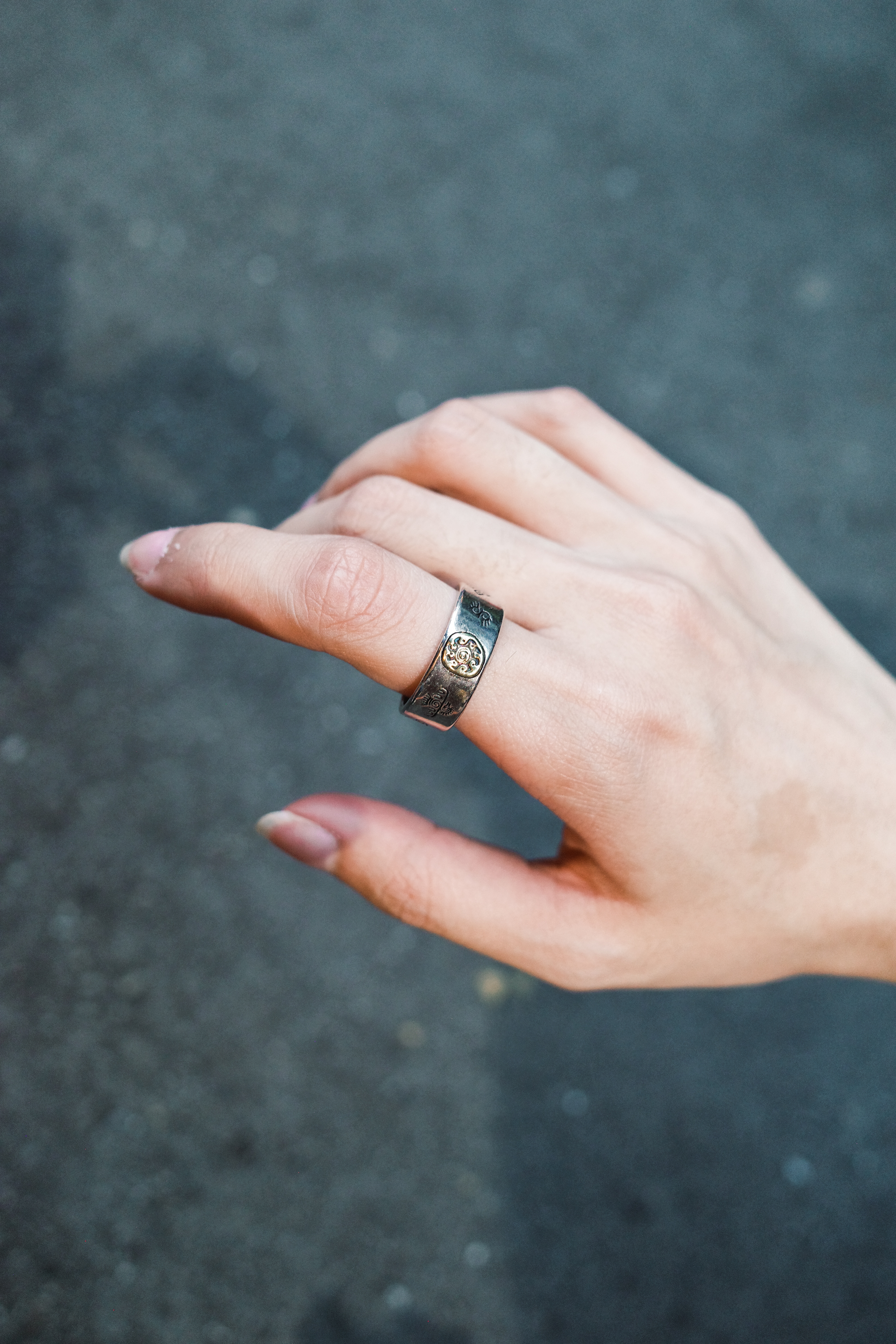 『Always_Good』太陽圖騰 電鍍 銅戒