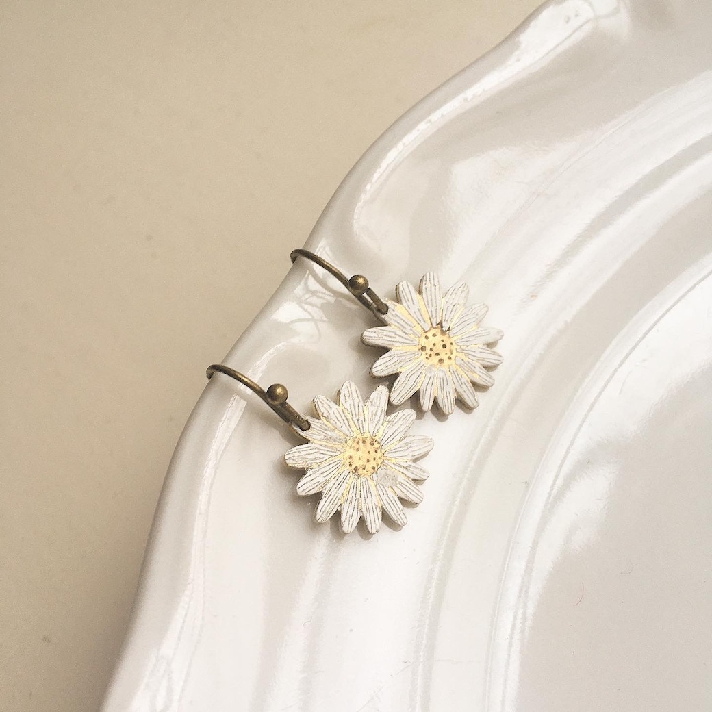 小菊花 | 耳飾