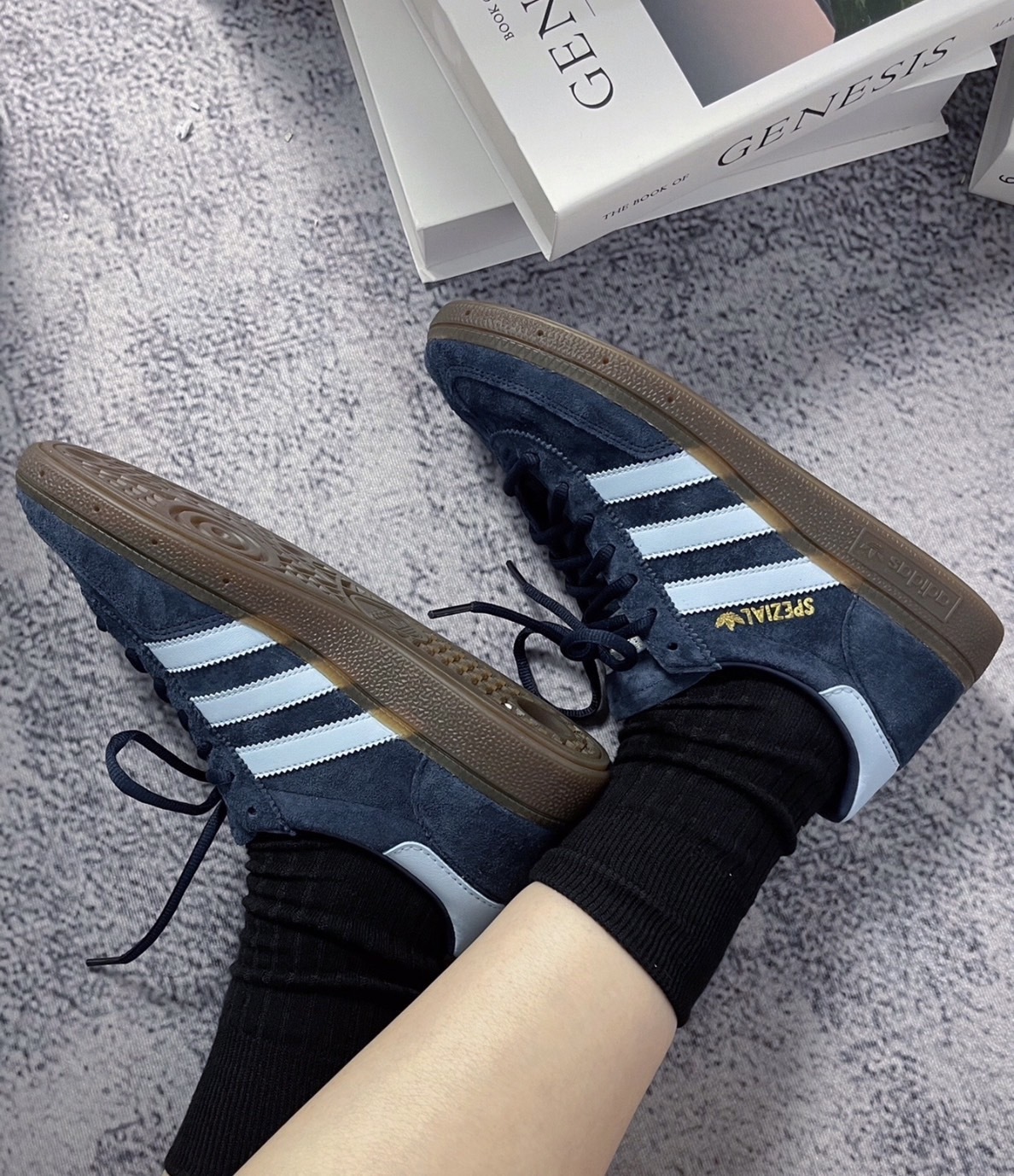 【預訂】ADIDAS HANDBALL SPEZIAL 海軍藍麂皮-UNISEX