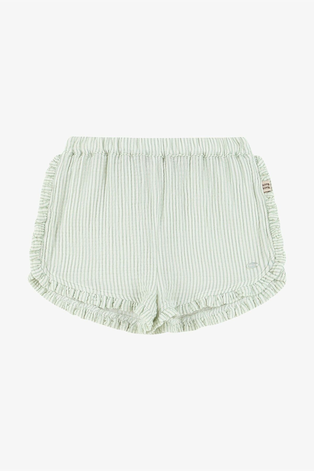 WirraWirra▪︎雙層縐布條紋短褲 Double Layer Crepe Striped Shorts