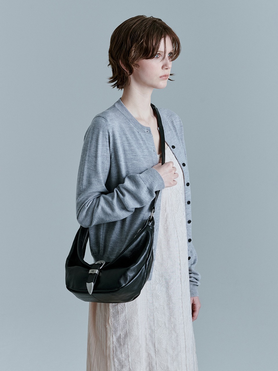 MARGESHERWOOD BELTED HOBO MEDIUM