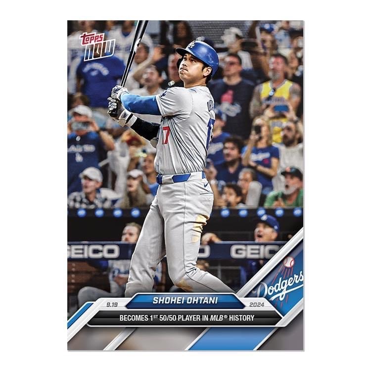 【Luxury】現貨 限量販售 日本職棒 棒球選手 大谷翔平 Shohei Ohtani  50/50紀念卡套 全壘打