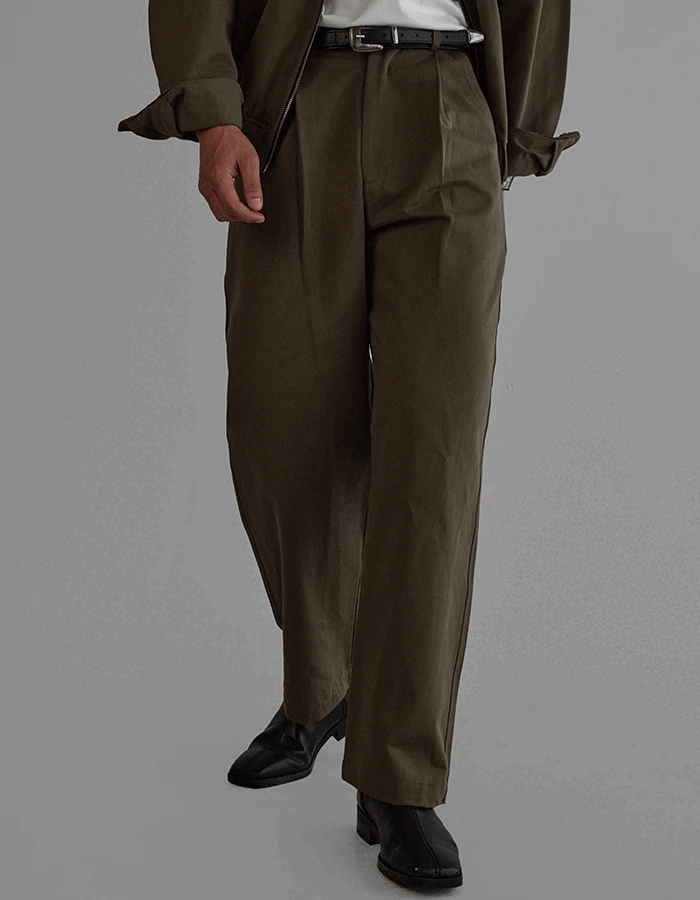 Factor細摺休閒長褲